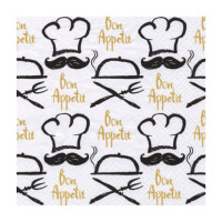 Декупажные салфетки Bon Appetit , 33х33 см, 17,5 г м2, 20 шт, ti-flair