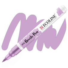 Ручка-кисточка Ecoline Brushpen (579), Пастельный фиолетовый, Royal Talens
