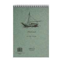 Альбом для ескизов на спирали AUTHENTIC А5, 80 г м2, 70л, белый цвет, SMILTAINIS