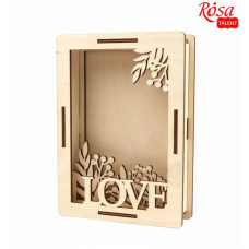 3D рамка для фото Love 2, фанера, 18х13 см, ROSA TALENT