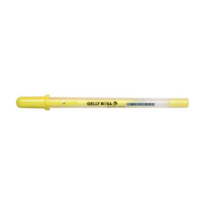 Ручка гелевая MOONLIGHT Gelly Roll, Желтая флуорисцентная, Sakura